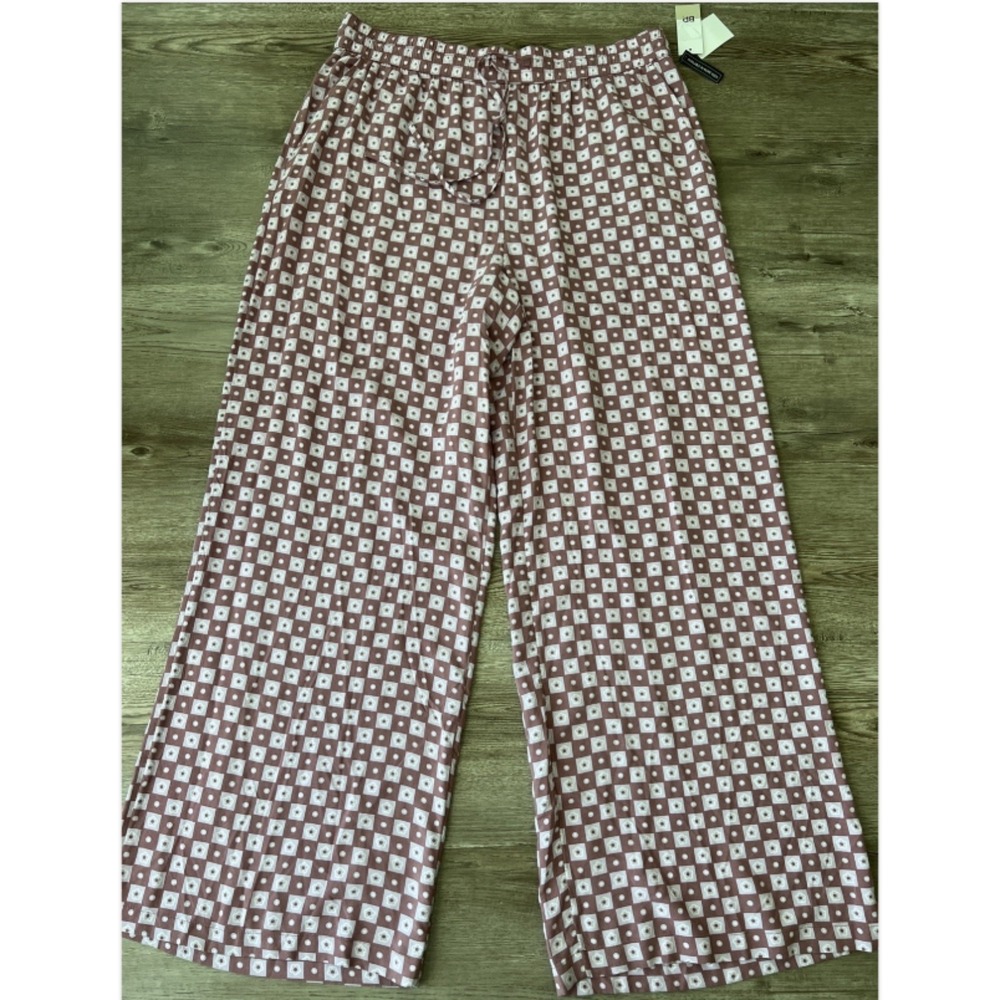 BP Nordstrom Wide Leg Pajama Pants Womens XLarge Purple Pattern Full Length NWT